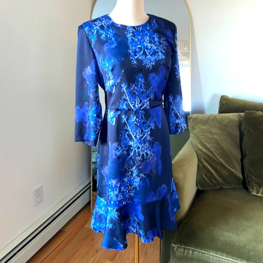 NWT Blue Floral Dress